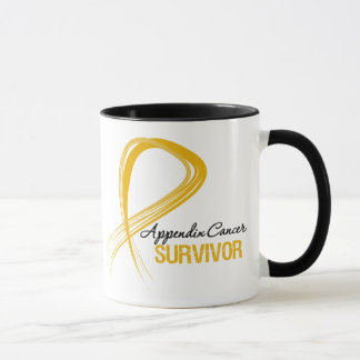 Taza Superviviente del cáncer del apéndice de la cinta