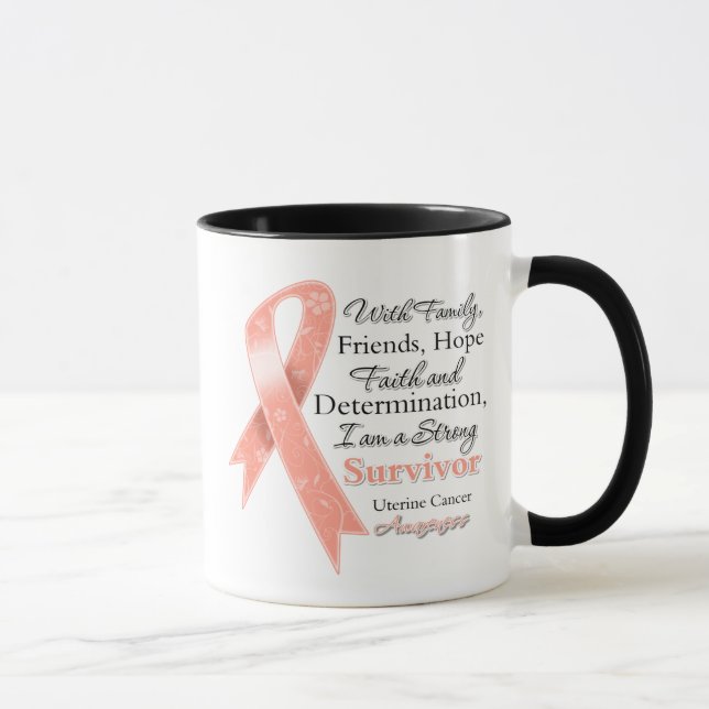 Taza Superviviente fuerte de la ayuda uterina del (Derecha)