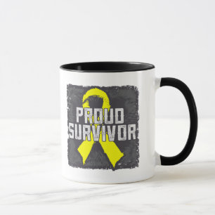 Taza Superviviente orgulloso del cáncer testicular