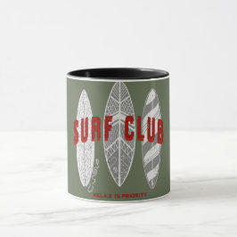 Taza Surf Club Summer Beach Vacaciones Graciosa Vintage