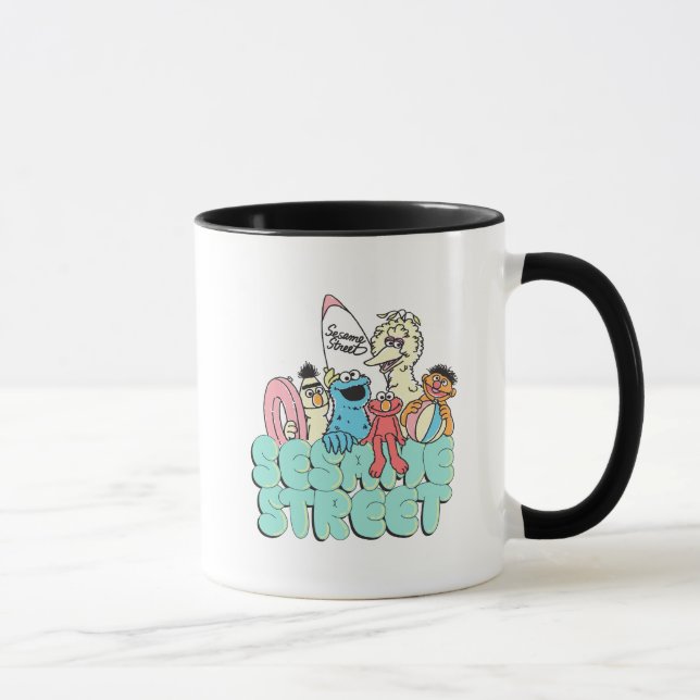 Taza Surf de cosecha de sesame Street de los 90 (Derecha)