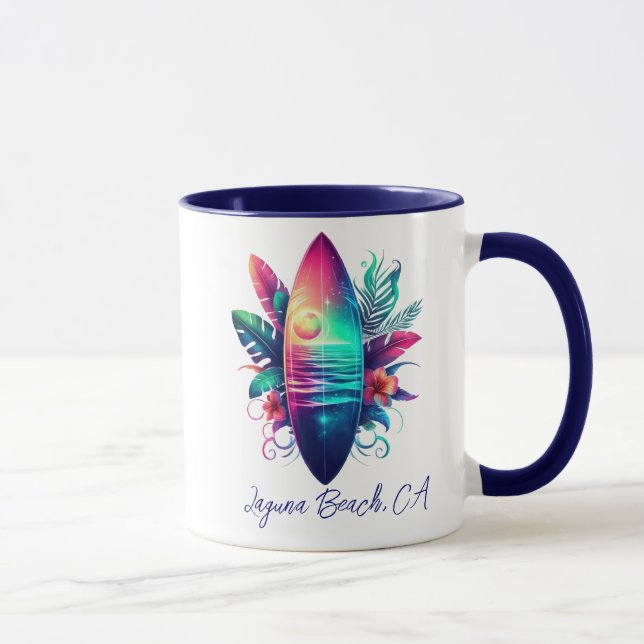 Taza Surfboard Tropical Beach- (Derecha)