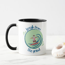 Taza Surfing Santa BFTG Coffee Mug