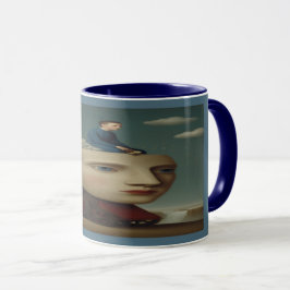 Taza Surreal Mechanical Head Dream Art Mug