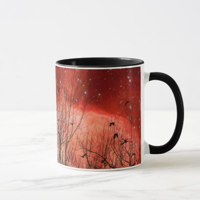 Taza Surreal Red Starry Night (Derecha)