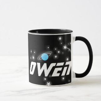 Taza Sus niños negros rojos (del espacio conocido de la