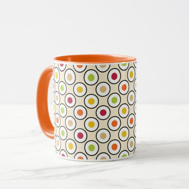Taza Sushi Maki Polka Dots (Anverso izquierdo)