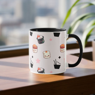 Taza Sushi y Rice Kawaii