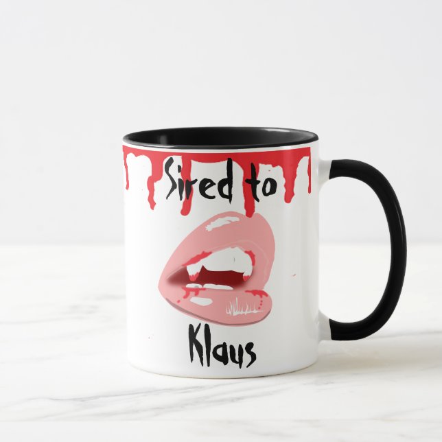 Taza Suspendido a Klaus Vampire Lips Coffee Mug (Derecha)