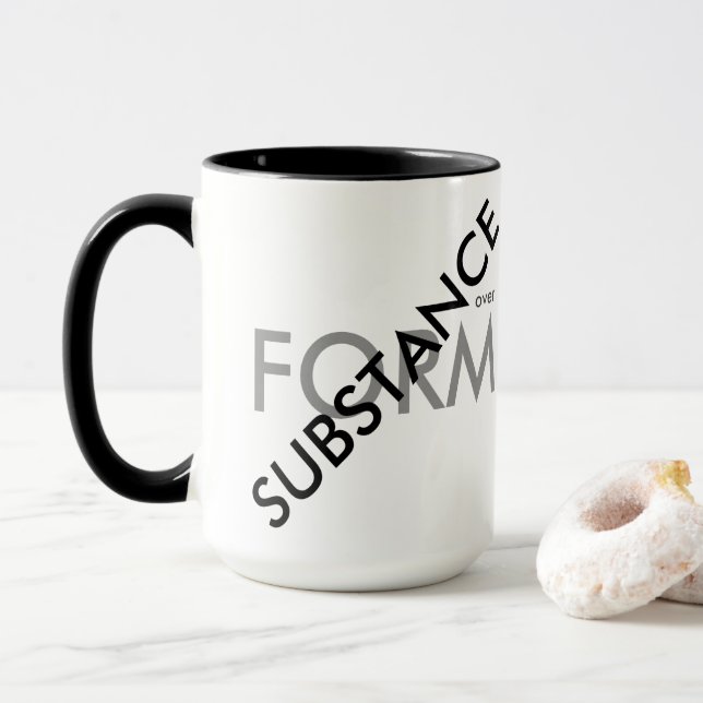 Taza "Sustancia sobre forma" (Con donut)