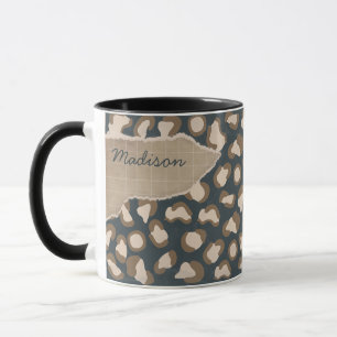 Taza Susurros de lo salvaje: Una vieja pantera inspirad