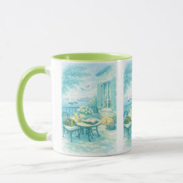 Taza Susurros de Salvia Foca de Vida Marina Antigua