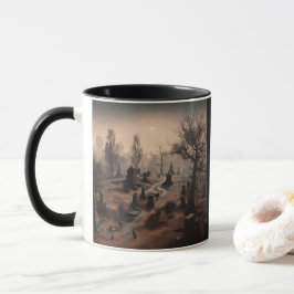 Taza Susurros en la oscuridad: ambiente aterrador de ce