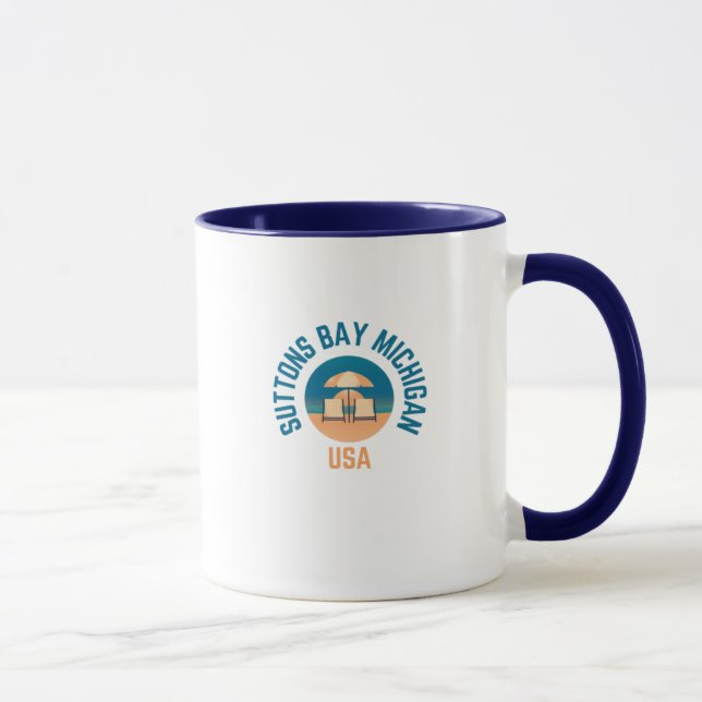 Taza Sutton Bay Michigan Hometown Coffee Mug (Derecha)