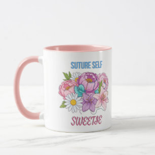 Taza “Sutura tú misma, cariño” Enfermera divertida – Fl