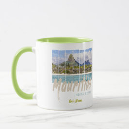 Taza Suveniente de la playa del Océano Índico