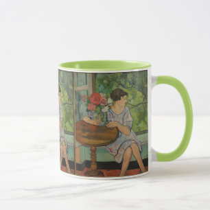 Taza Suzanne Valadon joven Chica frente a una ventana