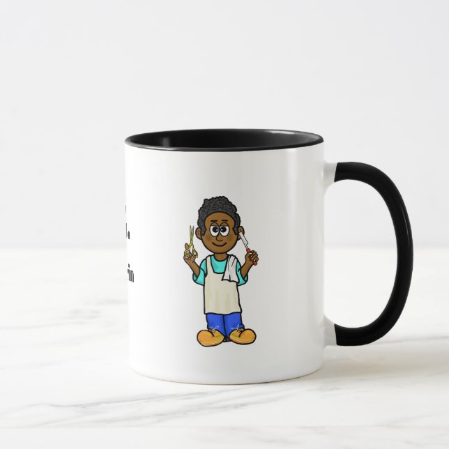 Taza SWAG de barbero negro (Derecha)