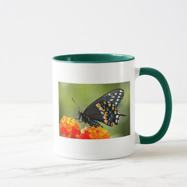 Taza Swallowtail negro (Derecha)