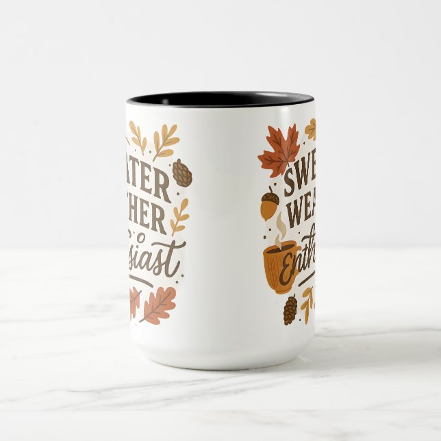 Taza Sweater Weather Enthusiast | Halloween Gifts (Centro)
