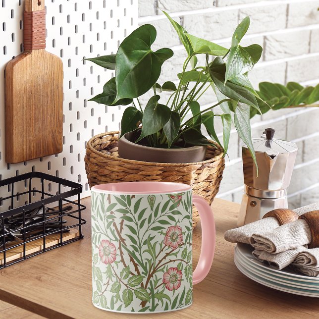 Taza Sweet Briar Pink Roses Morris Company (Subido por el creador)