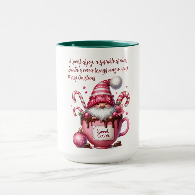 Taza Sweet Cocoa Santa Gnome (Centro)