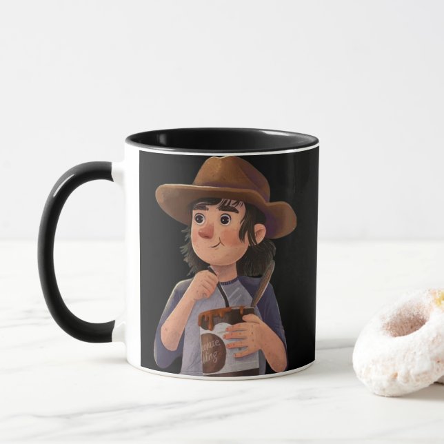 Taza Sweet Cowboy Moment – Whimsical Coffee Mug (Con donut)