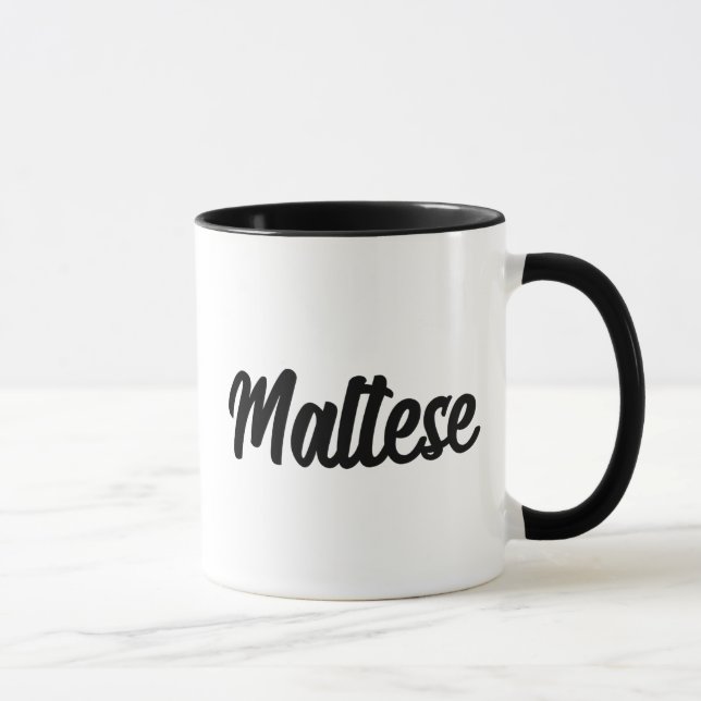 Taza Sweet & Scripted: Maltese Fun Script Font (Derecha)