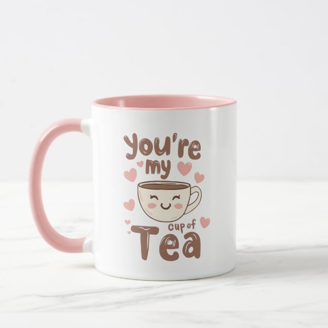 Taza Sweet Valentine's Day Tea Lover Quote (Izquierda)