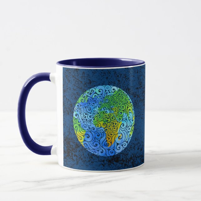 Taza Swirly Earth (Izquierda)