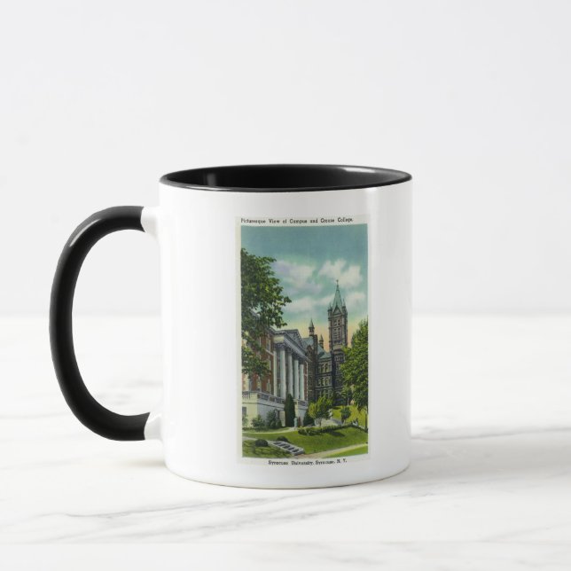 Taza Syracuse U Campus View Show Crouse College (Izquierda)