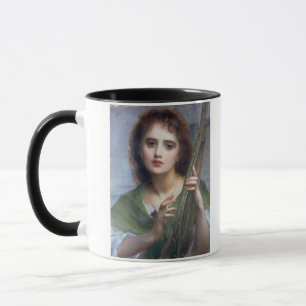 Taza T31601 una señora con el Lyre (el panel)
