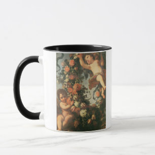 Taza T32714 dos Putti que apoya una guirnalda de la