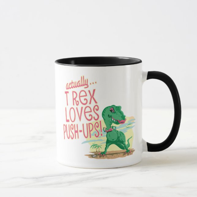 Taza T Rex Ama Empujar (Derecha)