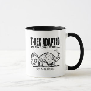 Taza T-Rex ama pectorales