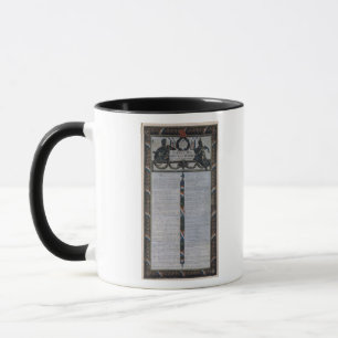 Taza Tabla de la declaración de las derechas del hombr