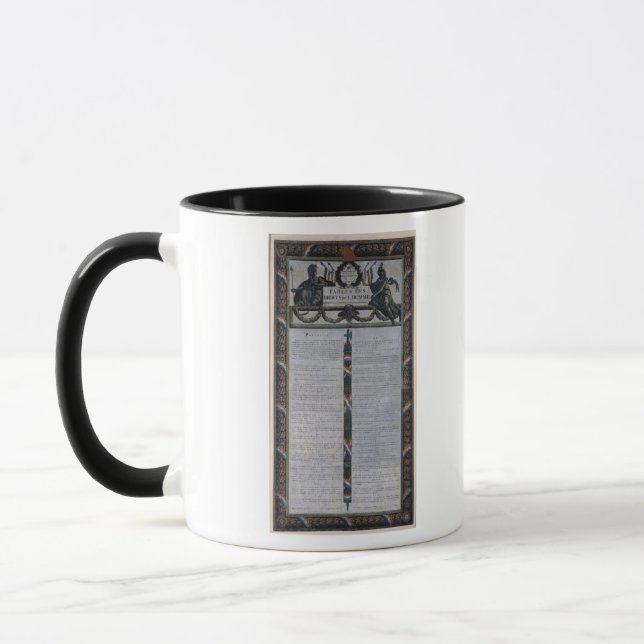 Taza Tabla de la declaración de las derechas del hombre (Izquierda)