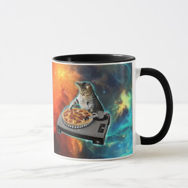 Taza Tabla de sonido de jockey sobre disco de gato (Derecha)