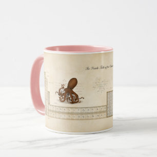 Taza Tabla periódica falsa y antigua romántica de ele