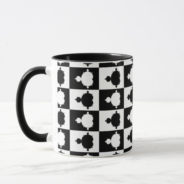 Taza Tablero de ajedrez de Mandelbrot (Izquierda)
