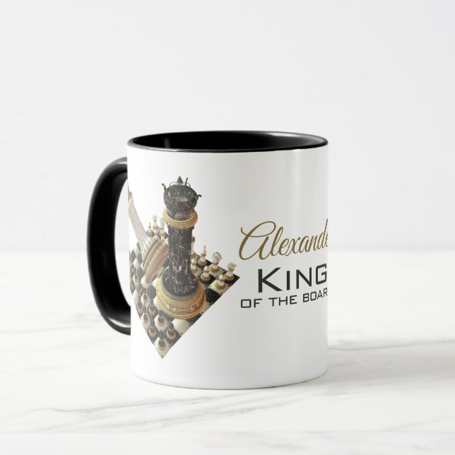 Taza Tablero de ajedrez del campeón del ajedrez (Anverso izquierdo)