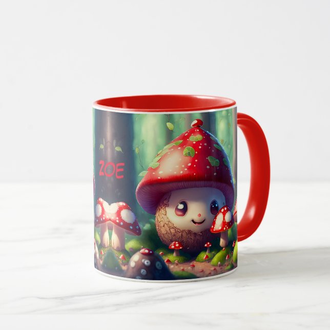 Taza Taburetes de mesa en el bosque - personalizado de  (Anverso derecho)