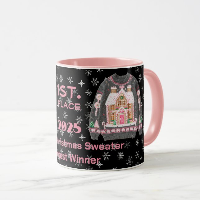 Taza Tacky Christmas Sweater Contest Winner Mug (Anverso derecho)