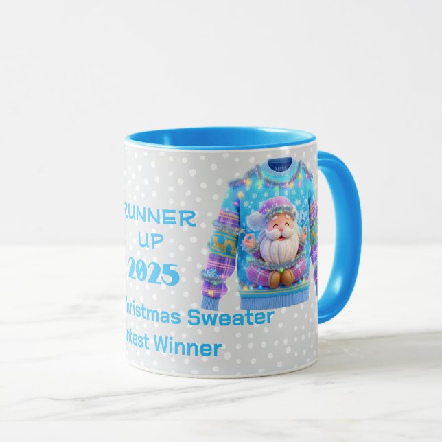 Taza Tacky Christmas Sweater RUNNER UP Contest Winner  (Anverso derecho)