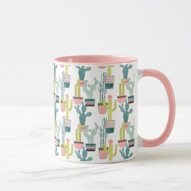 Taza Taco sobre el amor | Patrón de cactus (Derecha)