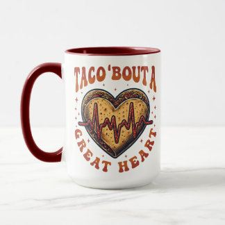 Taza Taco Sobre Un Gran Corazón Cinco De Mayo Enfermera
