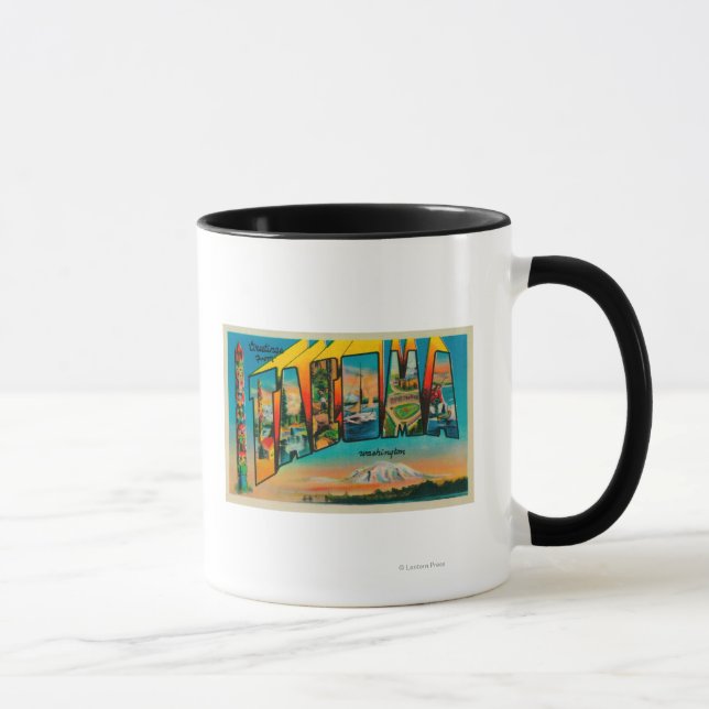 Taza Tacoma, Washington - Escenas de letras grandes 2 (Derecha)