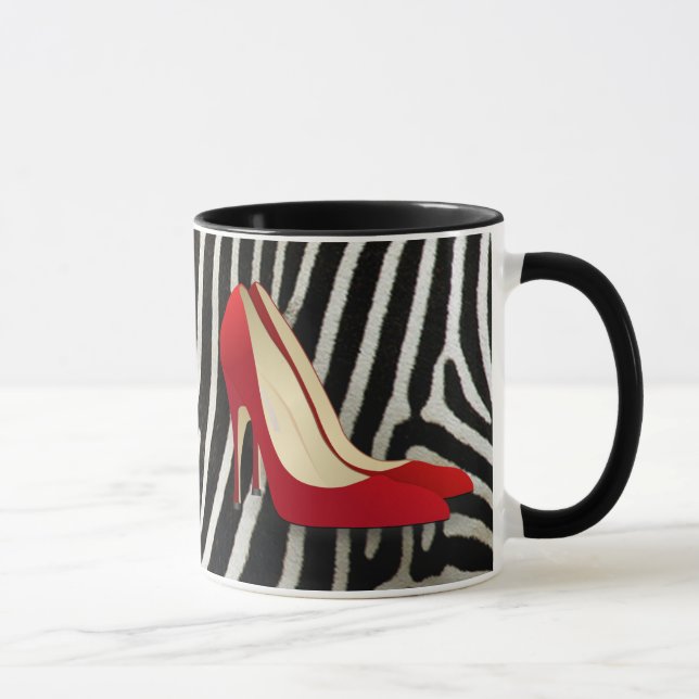 Taza tacones altos rojos (Derecha)