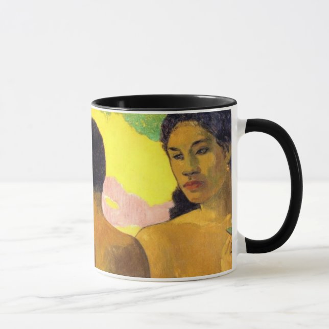 Taza Tahitians de Paul Gauguin tres (detalle) (Derecha)