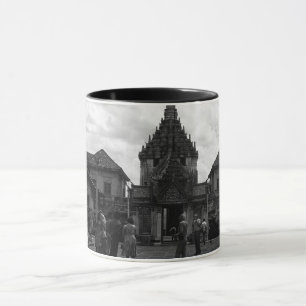Taza Tailandia vintage Bangkok Wat Phra Kaew turistas P